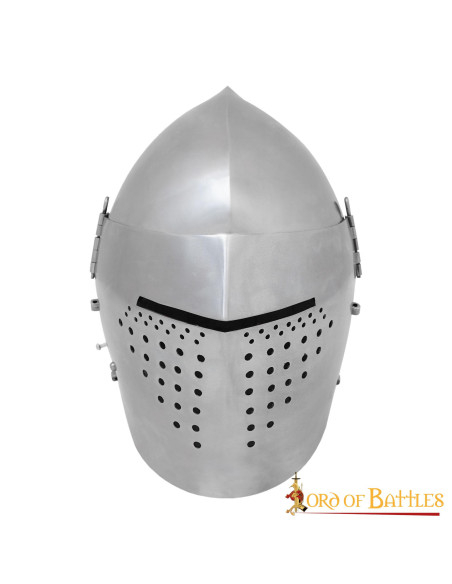 Basinette médiévale avec visière, fin...