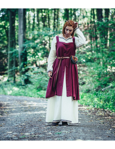 Surcot viking modèle Inca, couleur rouge