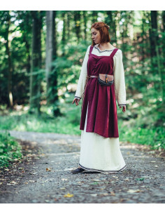 Surcot viking modèle Inca, couleur rouge 2
