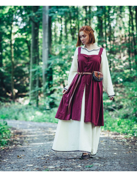 Surcot viking modèle Inca, couleur rouge