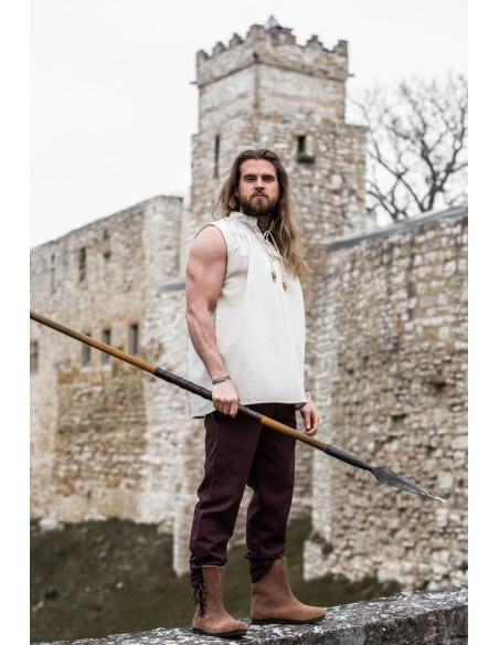Chemise médiévale naturelle sans manches