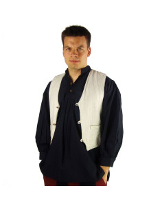 Gilet médiéval court en coton 2