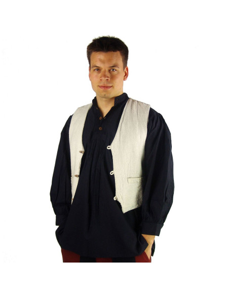 Gilet médiéval court en coton