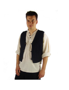 Gilet médiéval court en coton