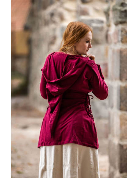 Chemisier médiéval Lea Rouge avec...