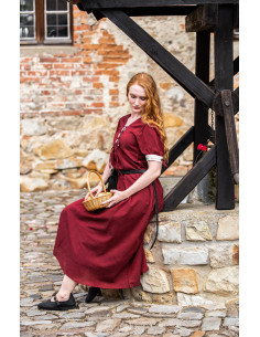 Robe d'été médiévale à lacets 2
