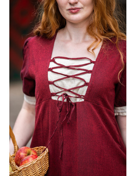 Robe d'été médiévale à lacets