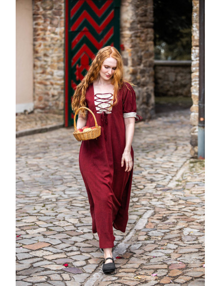 Robe d'été médiévale à lacets