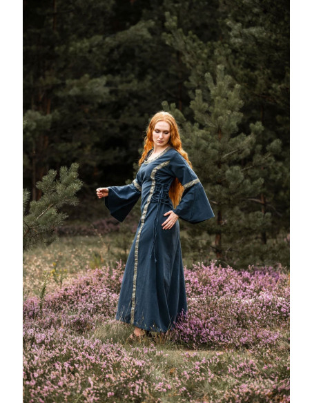 Robe médiévale femme Bleu