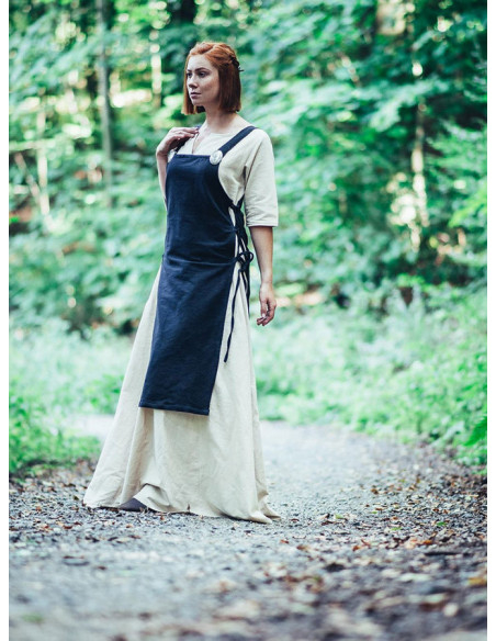 Surcot femme Aleiga noir à bretelles