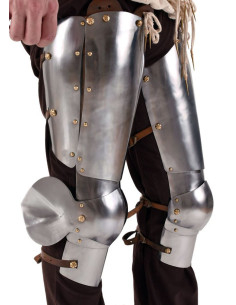 Armure médiévale pour les jambes et les genoux 2