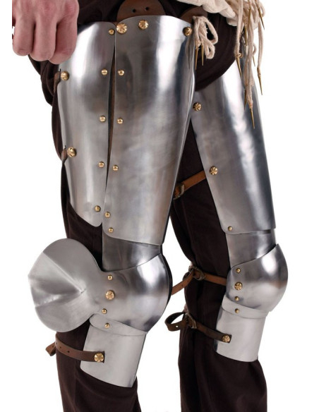 Armure médiévale pour les jambes et...