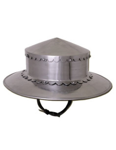 Casque de bouilloire médiéval, 14e siècle