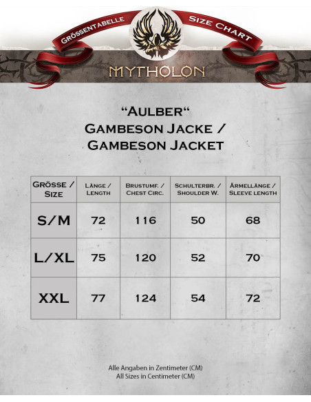 Gambison médiéval en daim modèle...