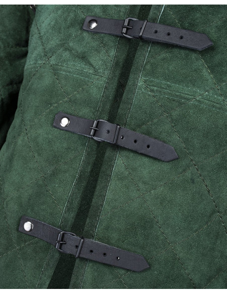 Gambison médiéval en daim modèle...