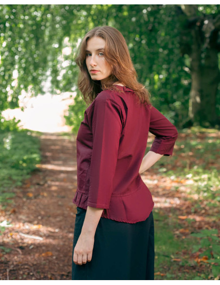 Blouse médiévale en coton modèle...