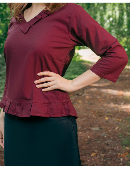 Blouse médiévale en coton modèle...