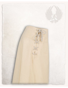Jupe médiévale en coton modèle Nelly, couleur crème 2