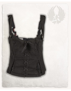 Bustier femme pirate modèle Léa, noir