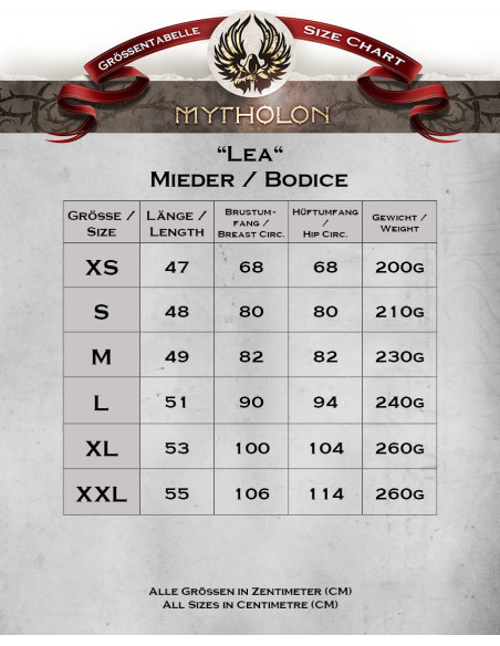 Bustier femme pirate modèle Léa, noir