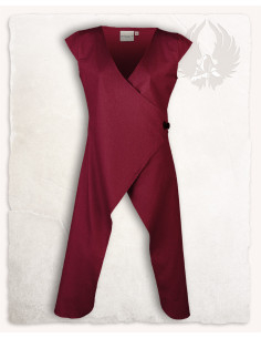 Surcot médiéval pour femme, modèle Vysera, bordeaux
