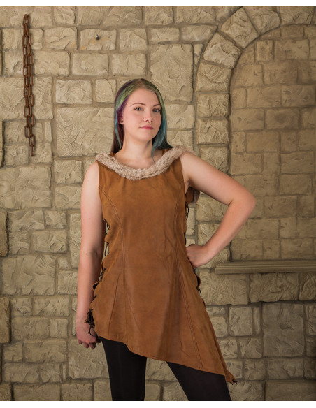 Robe médiévale à capuche modèle...