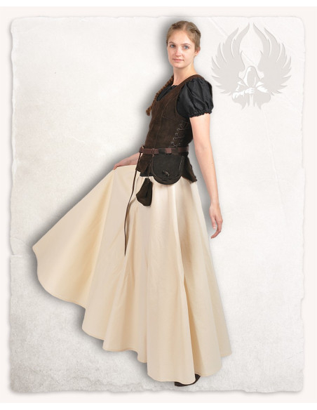 Corsage médiéval en cuir modèle Lisa,...