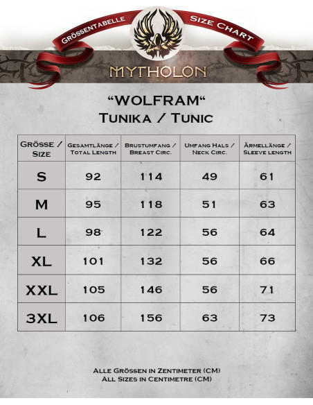 Tunique médiévale en coton modèle...