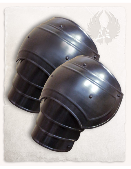 Épaulières médiévales en acier modèle...