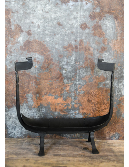 Bougeoir bateau viking, fer forgé