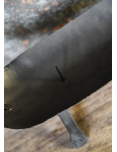 Bougeoir bateau viking, fer forgé