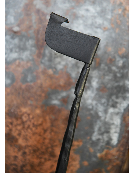 Bougeoir bateau viking, fer forgé