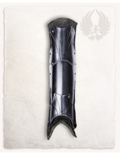 Grèves Fafnir rembourrées médiévales, finition noircie 2