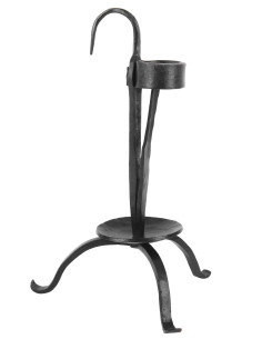Candélabre de table médiéval forgé à la main (24 cm.)