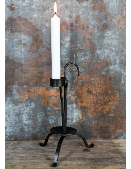 Candélabre de table médiéval forgé à...