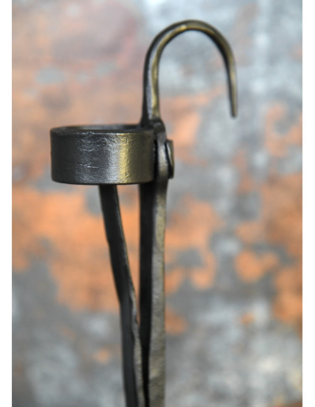 Candélabre de table médiéval forgé à...