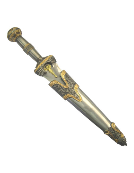 Dague Achille avec fourreau en métal...