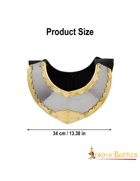 Gorgerin médiéval en acier modèle...