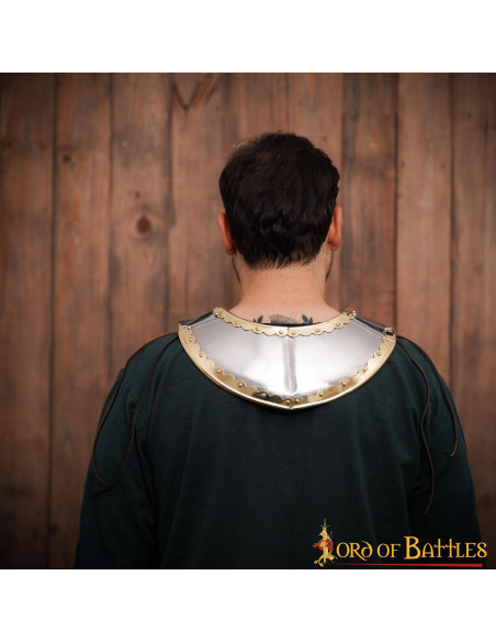 Gorgerin médiéval en acier modèle...