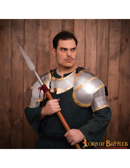 Gorgerin médiéval en acier modèle...