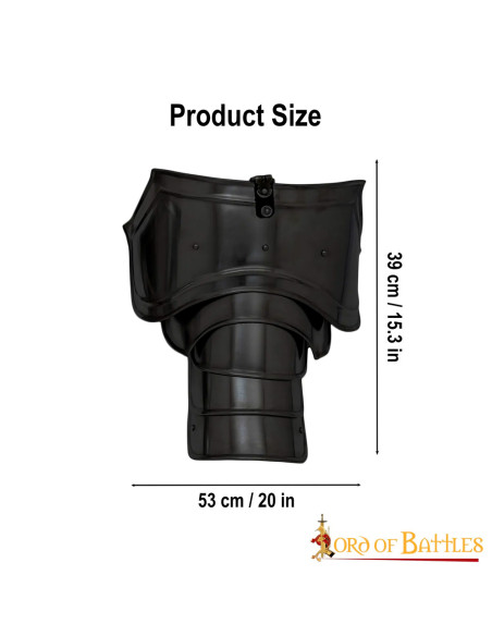 Épaulettes de guerrier médiéval en...