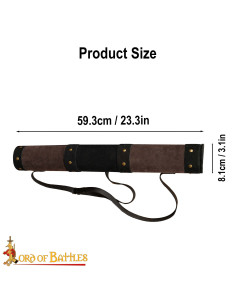 Carquois médiéval en cuir, modèle fantaisie archer 2