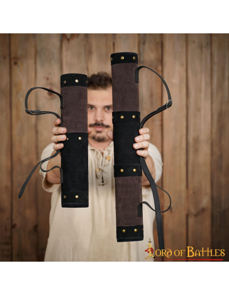 Carquois médiéval en cuir, modèle...