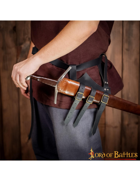 Baldric médiéval réglable pour épées,...