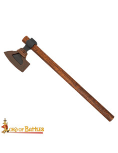 Hache viking en acier avec étui en cuir (58,5 cm.)