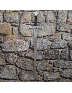 Support en acier noirci pour suspendre l'épée verticalement 2