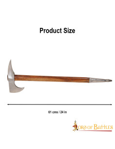 Hache médiévale en acier au carbone, modèle Warrior Sagaris 2