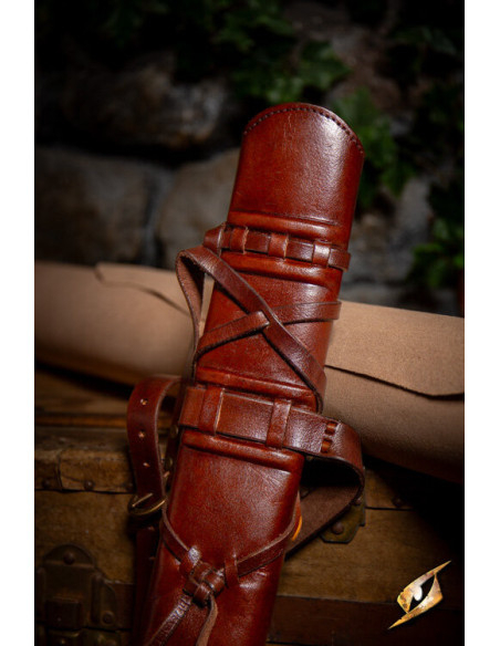 Gaine avec ceinture pour épées, marron