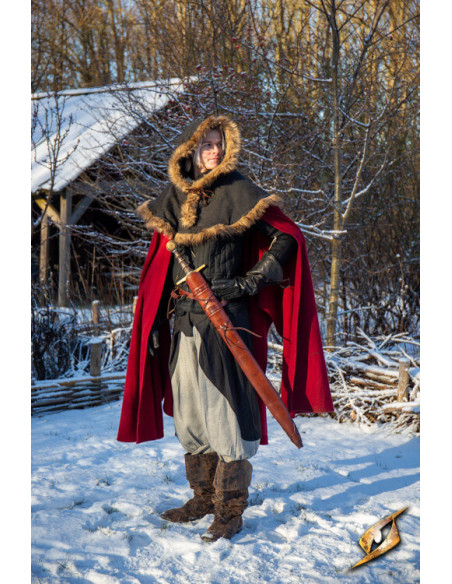 Gaine avec ceinture pour épées, marron