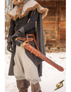 Gaine réglable pour épées en marron (75-96 cm.)